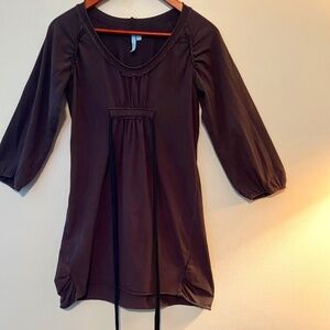 Aquarius Tunic Top W/ Black Tie - Size S